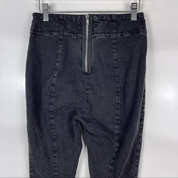 Urban Outfitters BDG Black High Waist Pull On Skinny Jeans Back Zipper Womens 28 - Picture 6 of 7